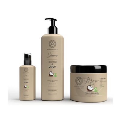 Trio soin capillaire kératine et coco – Kera Queen's