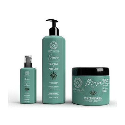 Trio soin capillaire kératine et aloe vera – Kera Queen's