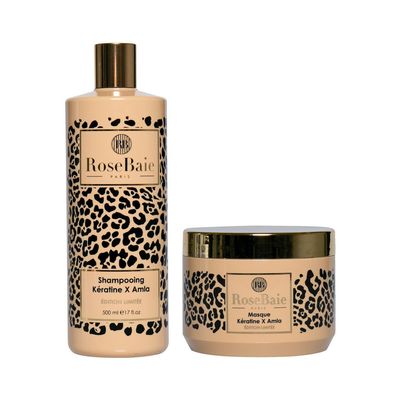 Soin cheveux gamme kératine × amla – Rose Baie
