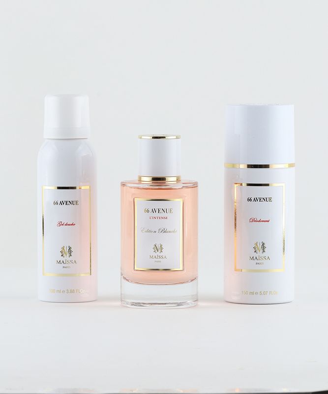 Coffret 66 Avenue Maïssa Paris – Parfum 100 ml + Déodorant + Gel Douche