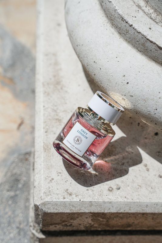 Extrait de parfum Grey London rose bergamote iris
