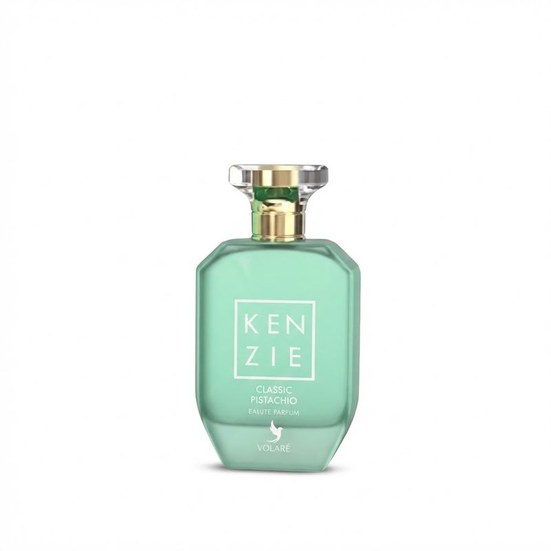 Flacon Kenzie Classic Pistachio Volaré 100ml fond blanc parfum mixte pistache vanille