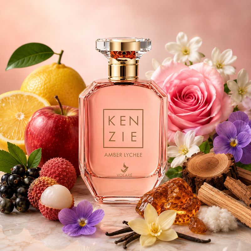Kenzie Amber Lychee Eau de Parfum 100ml – Volaré | Parfum Mixte Fruité Ambré