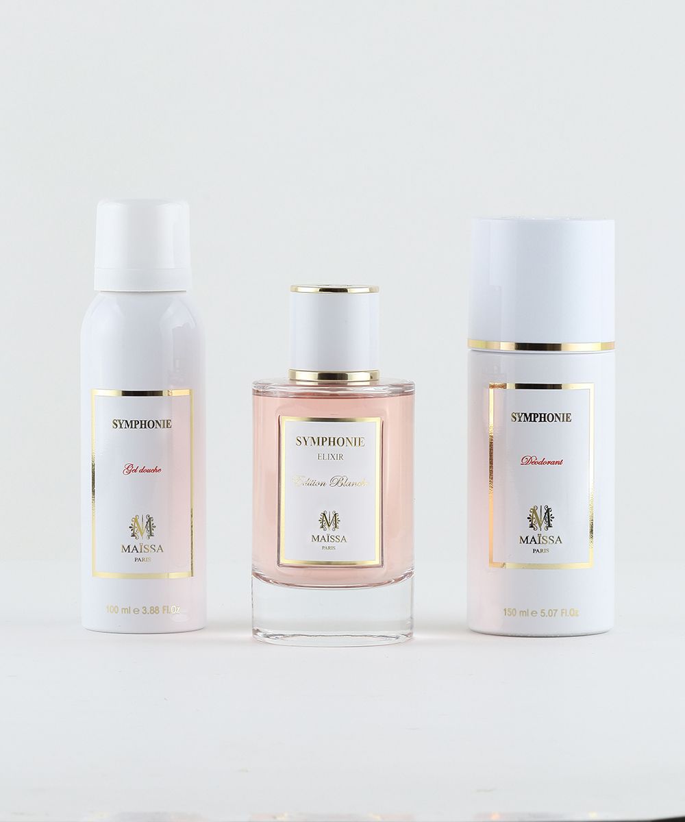 Coffret Symphonie Maïssa Paris – Parfum Femme 100 ml + Déodorant + Gel Douche