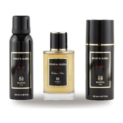 Coffret Wood by Maïssa – Maison Maïssa (parfum 100 ml + déodorant + gel douche)