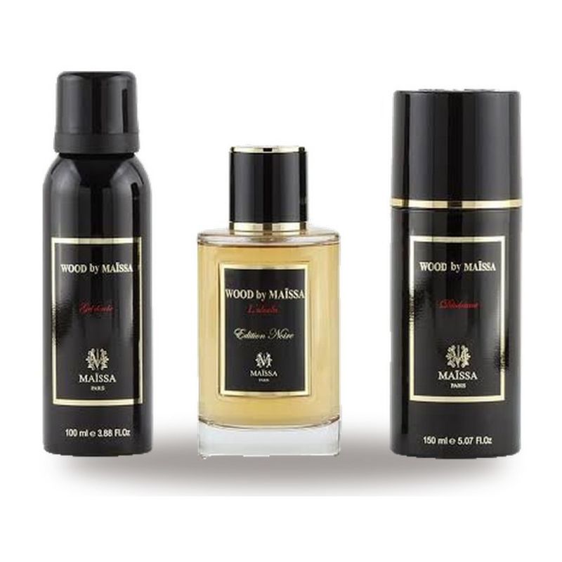 Coffret Wood by Maïssa – Maison Maïssa (parfum 100 ml + déodorant + gel douche) Coffret Wood by Maïssa – Maison Maïssa (parfum 100 ml + déodorant + gel douche)