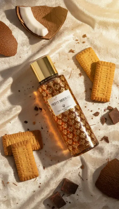 Notes brume Petit Beurre vanille caramel tonka lait de coco