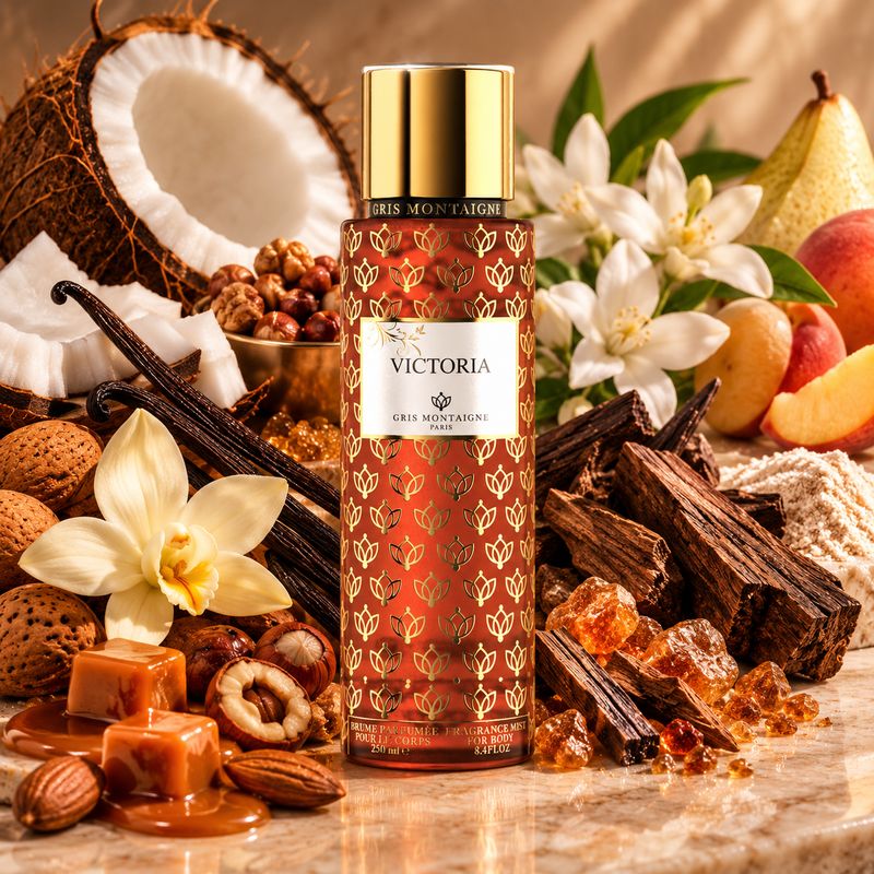 Victoria Gris Montaigne notes noix grillées vanille amande et noix de coco