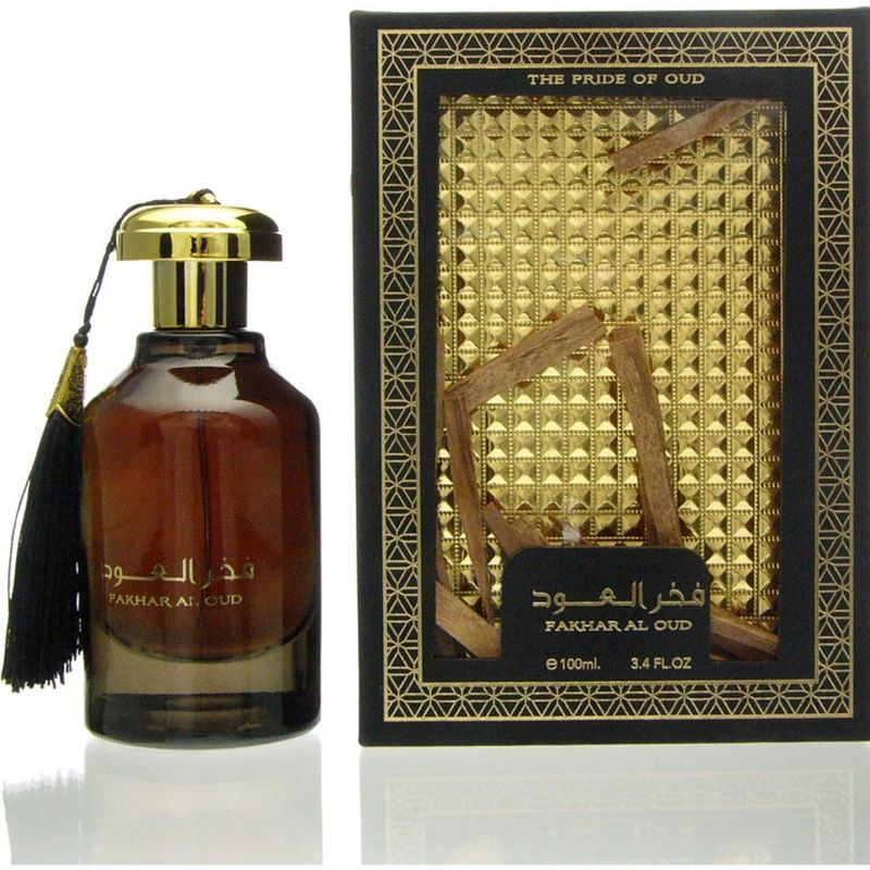 Fakhar Al Oud d’Ard Al Zaafaran 100 ml : flacon et coffret « The Pride of Oud »