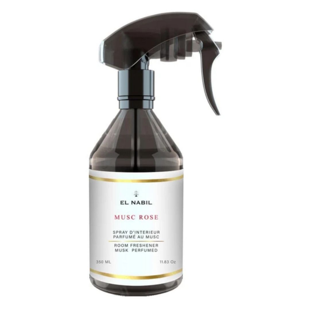 Spray parfum d’intérieur Musc Rose El Nabil, flacon 350 ml