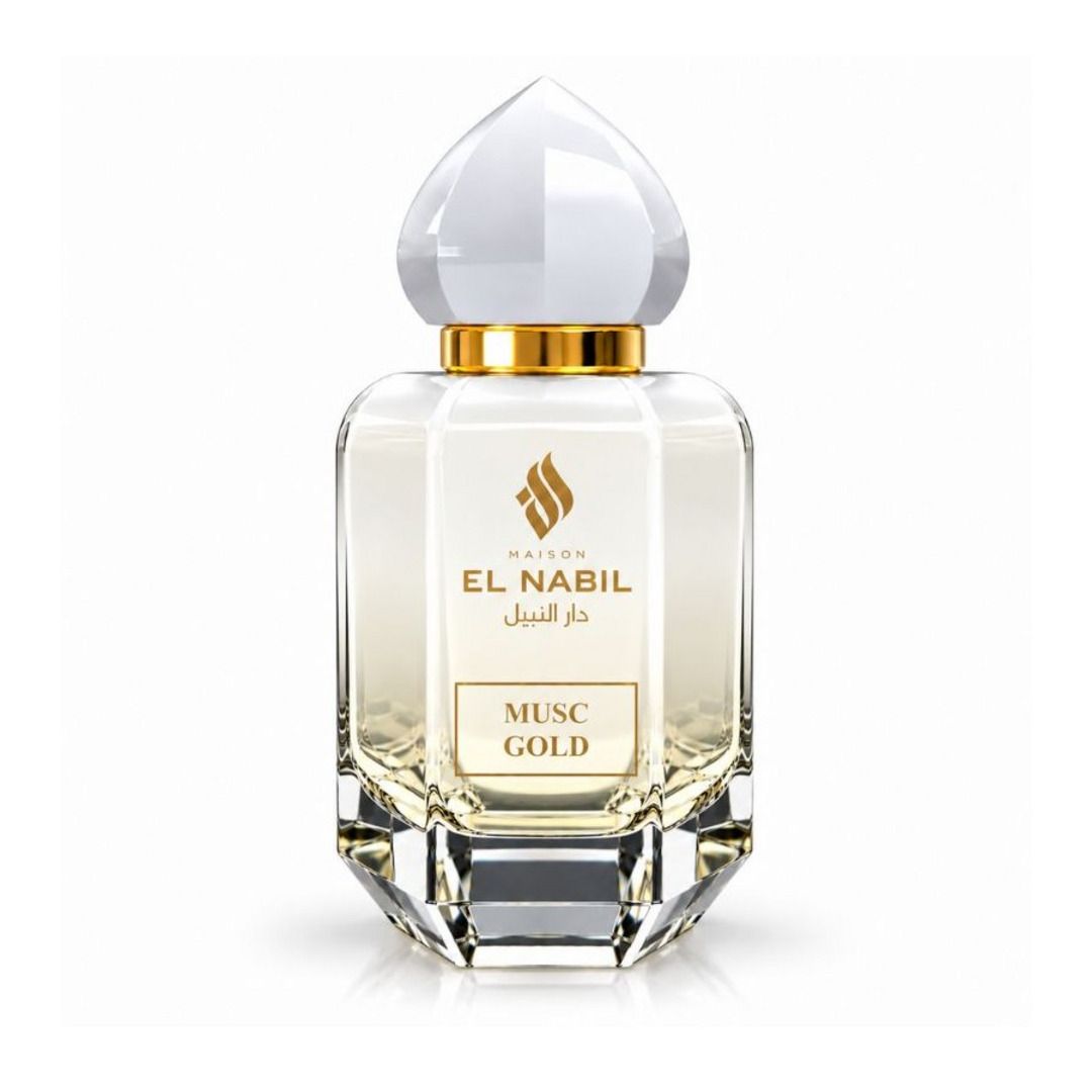Musc Gold – El Nabil 65 ml Musc Gold d’El Nabil, eau de parfum 65 ml : flacon