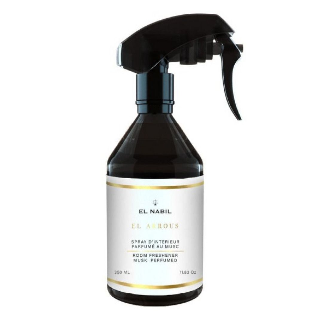 Parfum d’intérieur El Arrous – El Nabil 350 ml Spray parfum d’intérieur El Arrous El Nabil, flacon 350 ml
