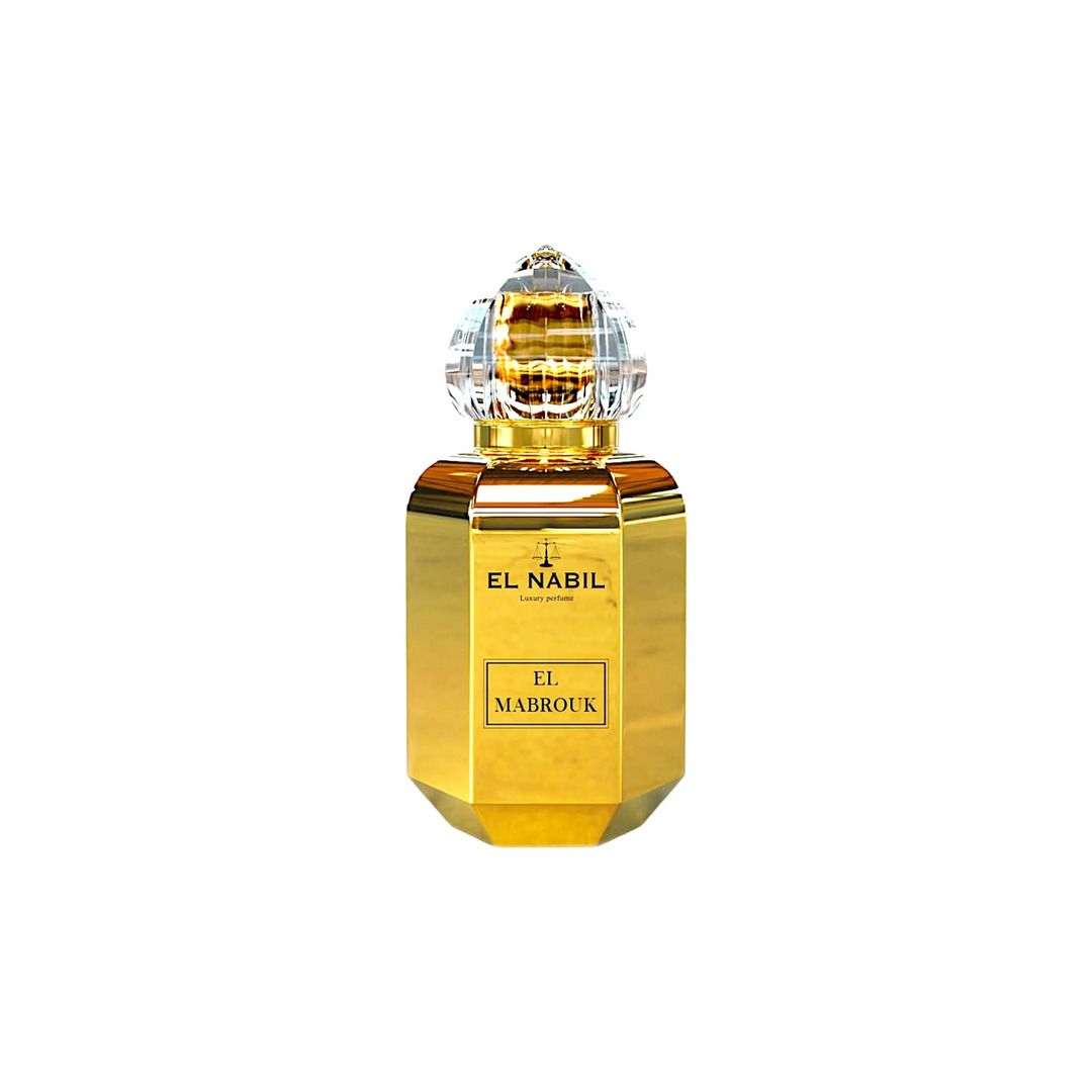 El Mabrouk – El Nabil 65 ml El Mabrouk d’El Nabil, eau de parfum 65 ml : flacon doré à facettes