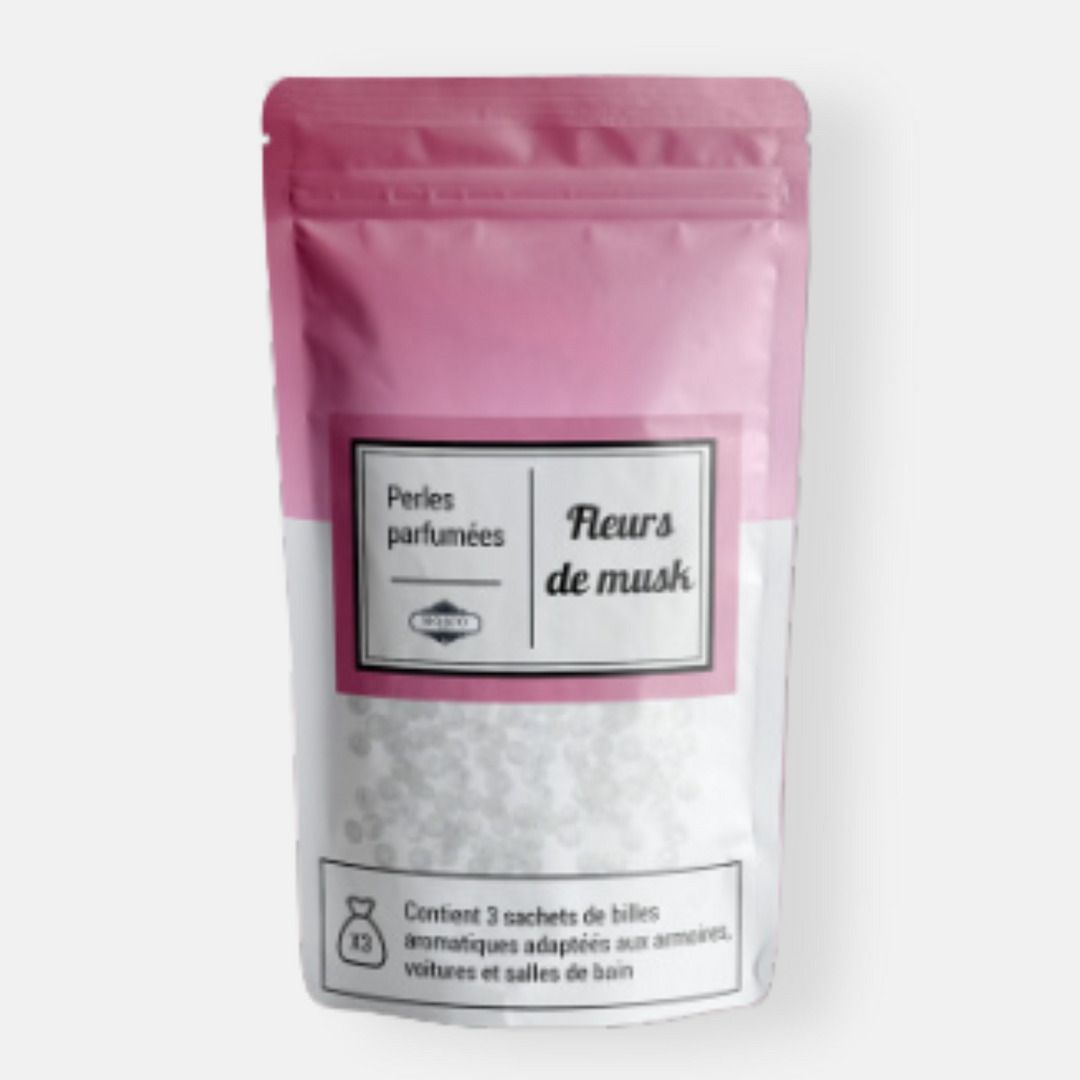 Perles parfumées Fleurs de Musk – Mosco (3 sachets) Sachet de perles parfumées Fleurs de Musk Mosco, 3 sachets