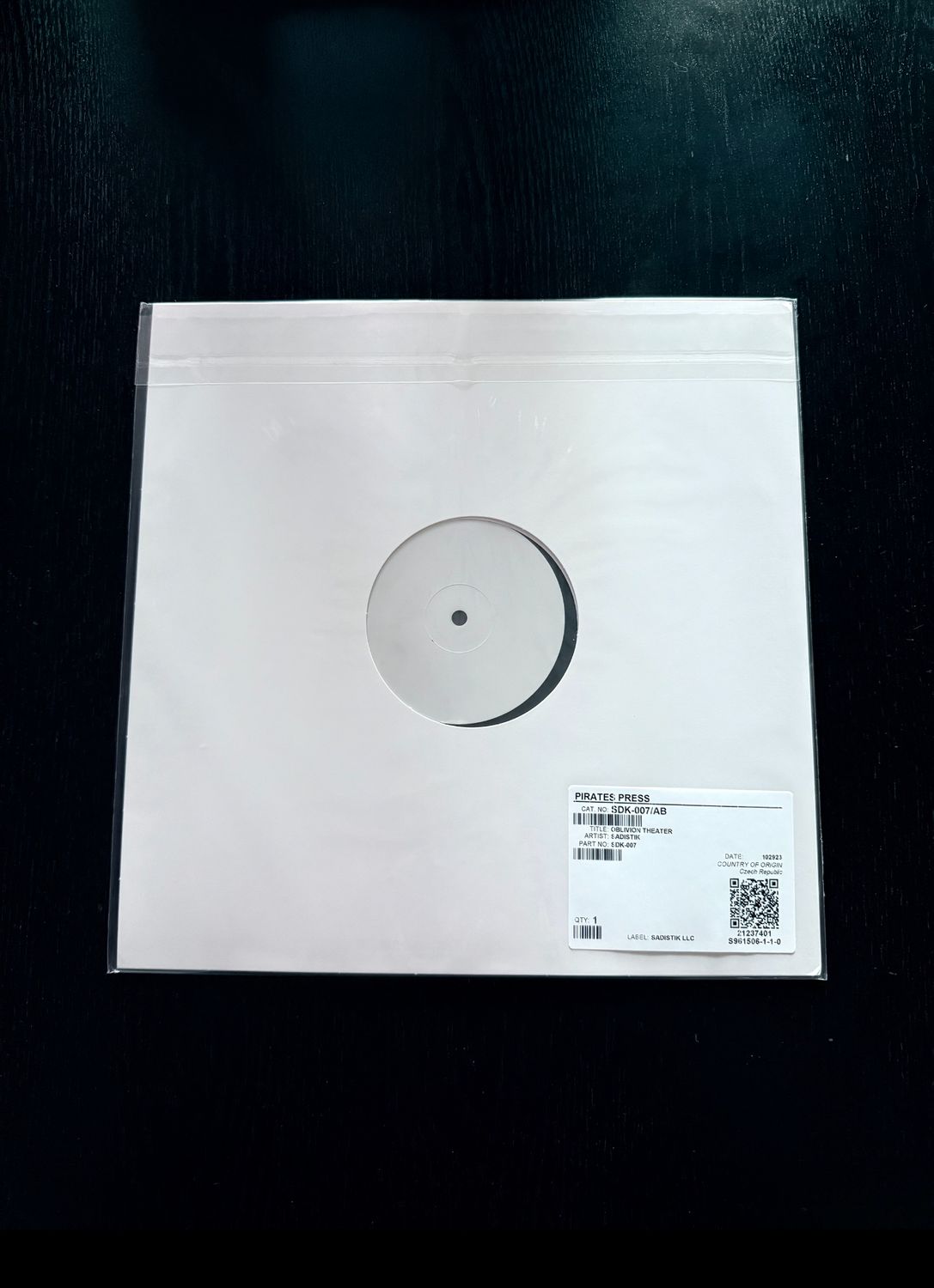 Oblivion Theater - Test Pressing