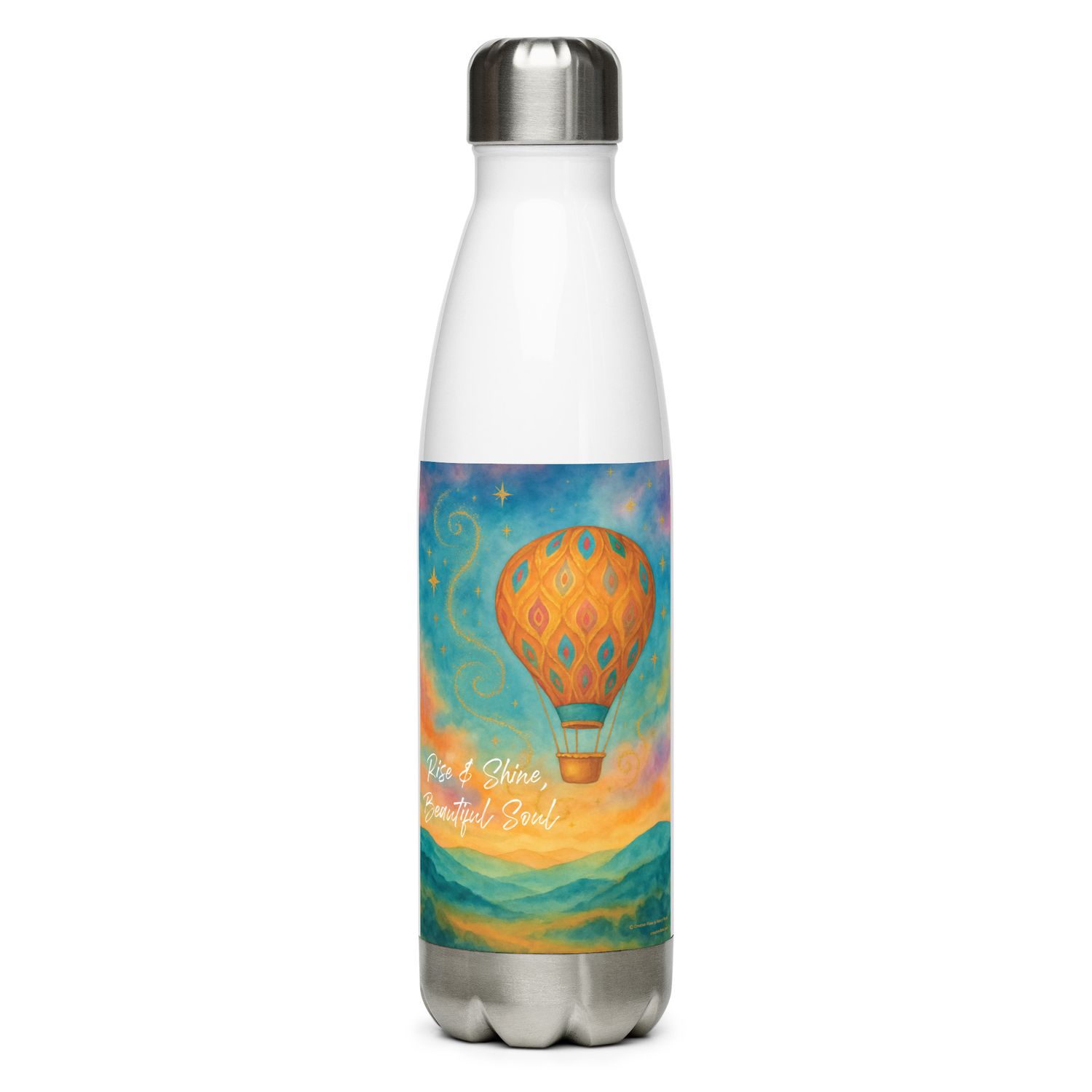 Rise &amp; Shine Stainless Steel Water Bottle