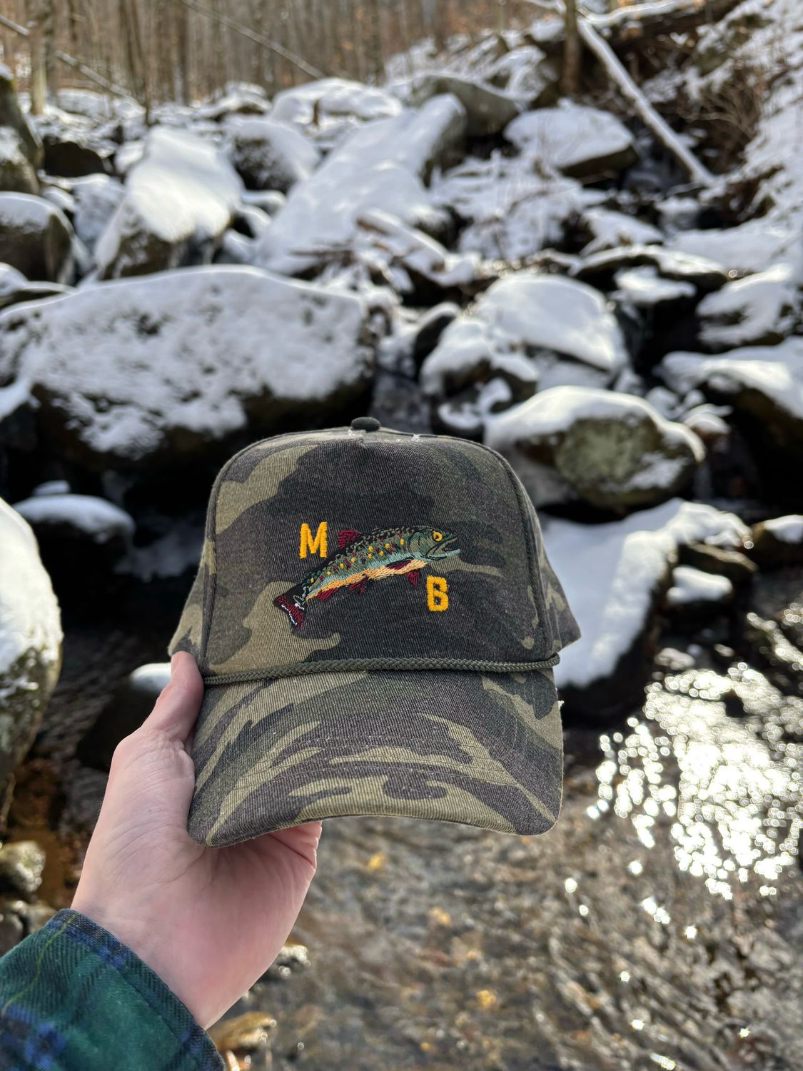Brook Trout Camo Rope Hat
