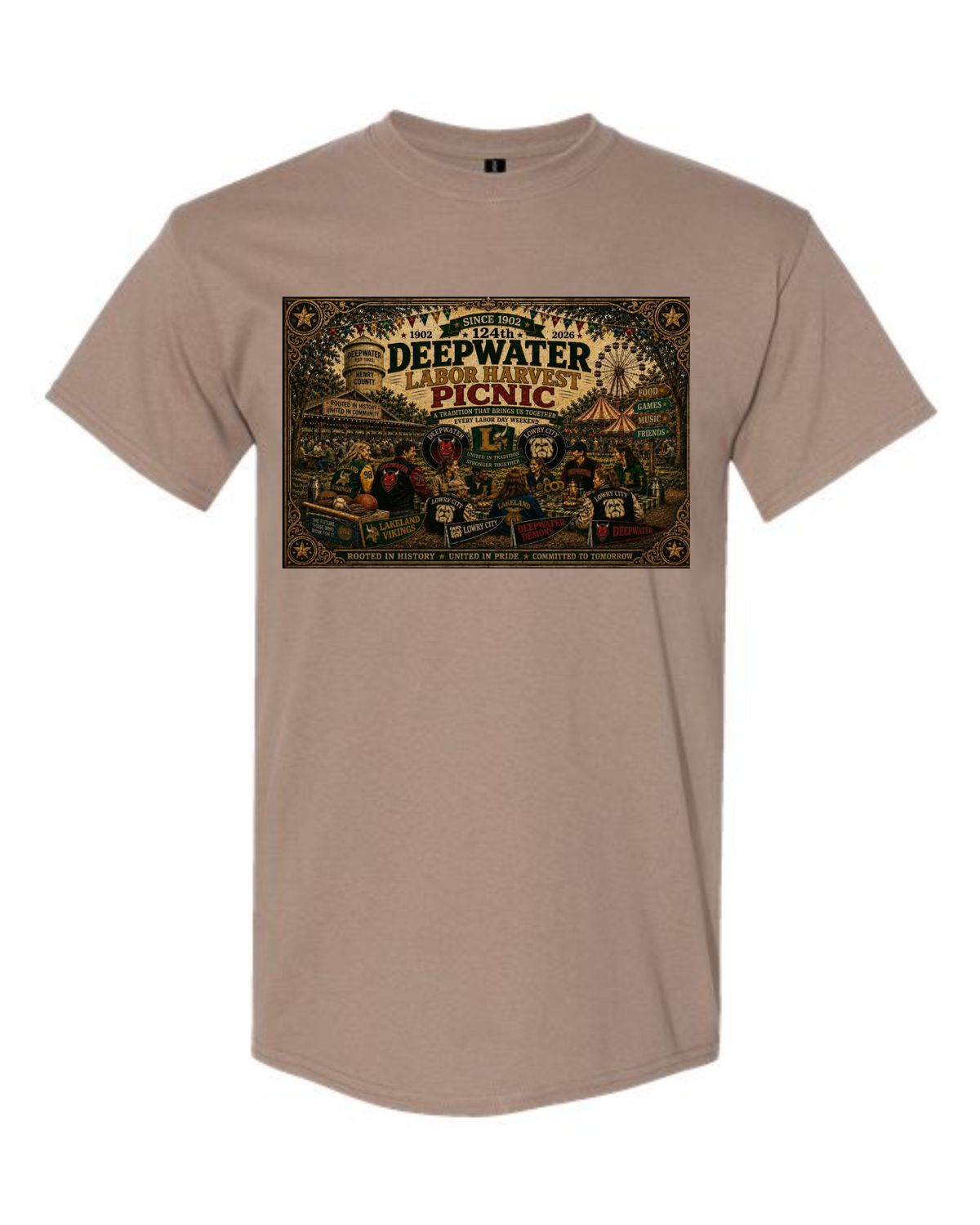 Deepwater Labor Day Harvest Picnic tshirts