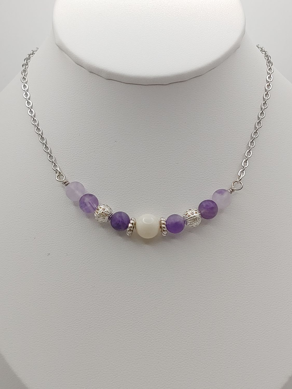 Amethyst + Crystal Pearl