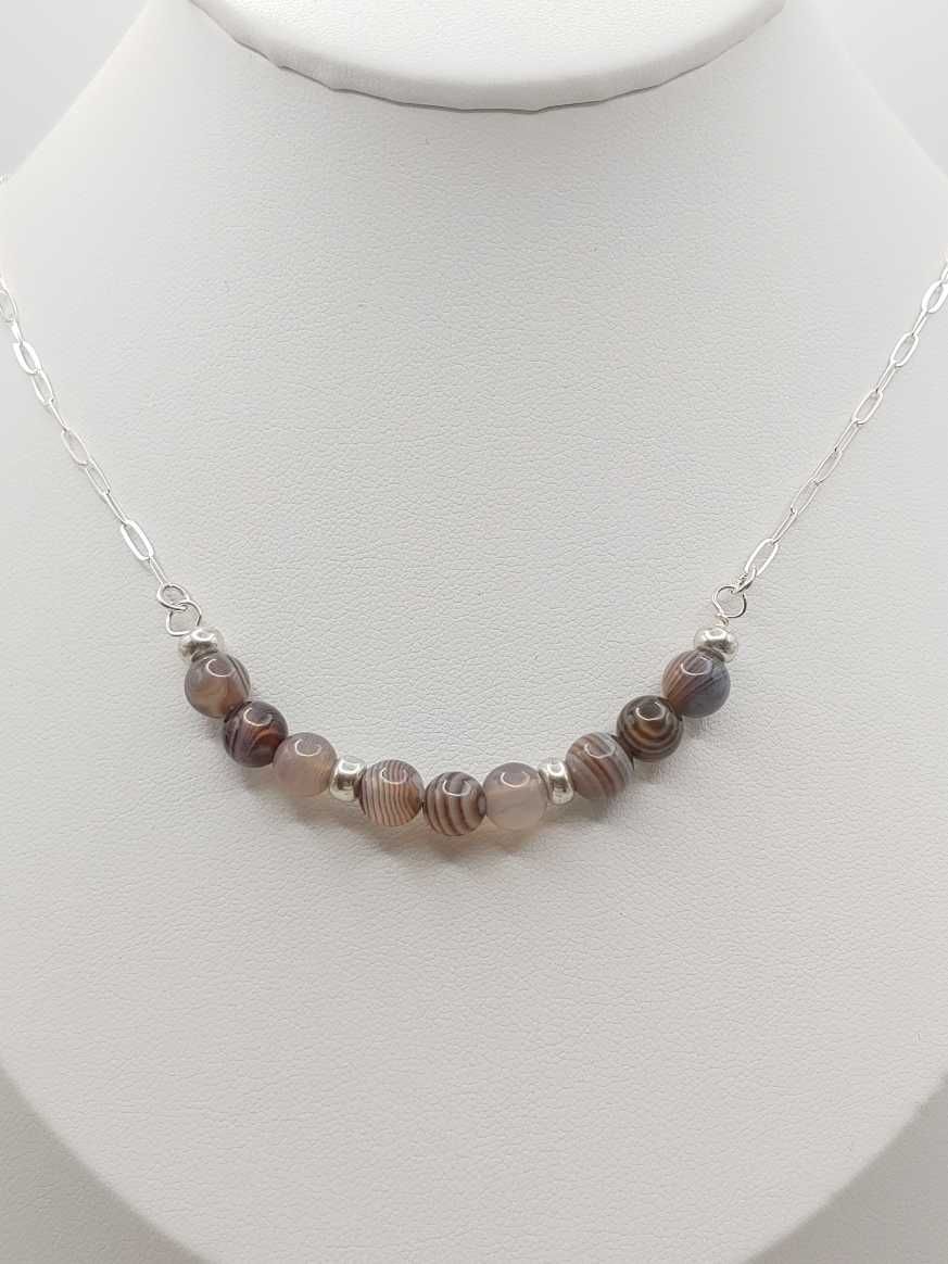 Botswana Agate w/Sterling Silver