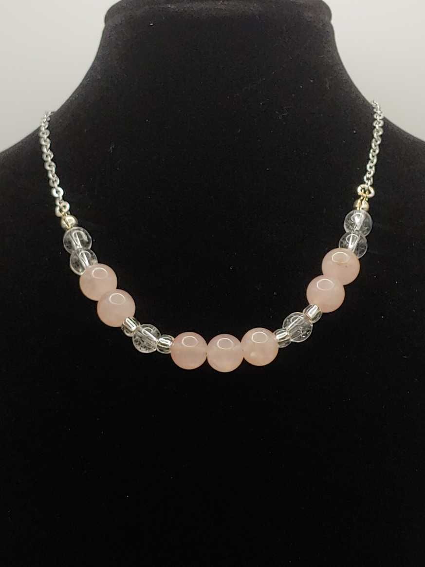 Rose Quartz + Clear Quartz