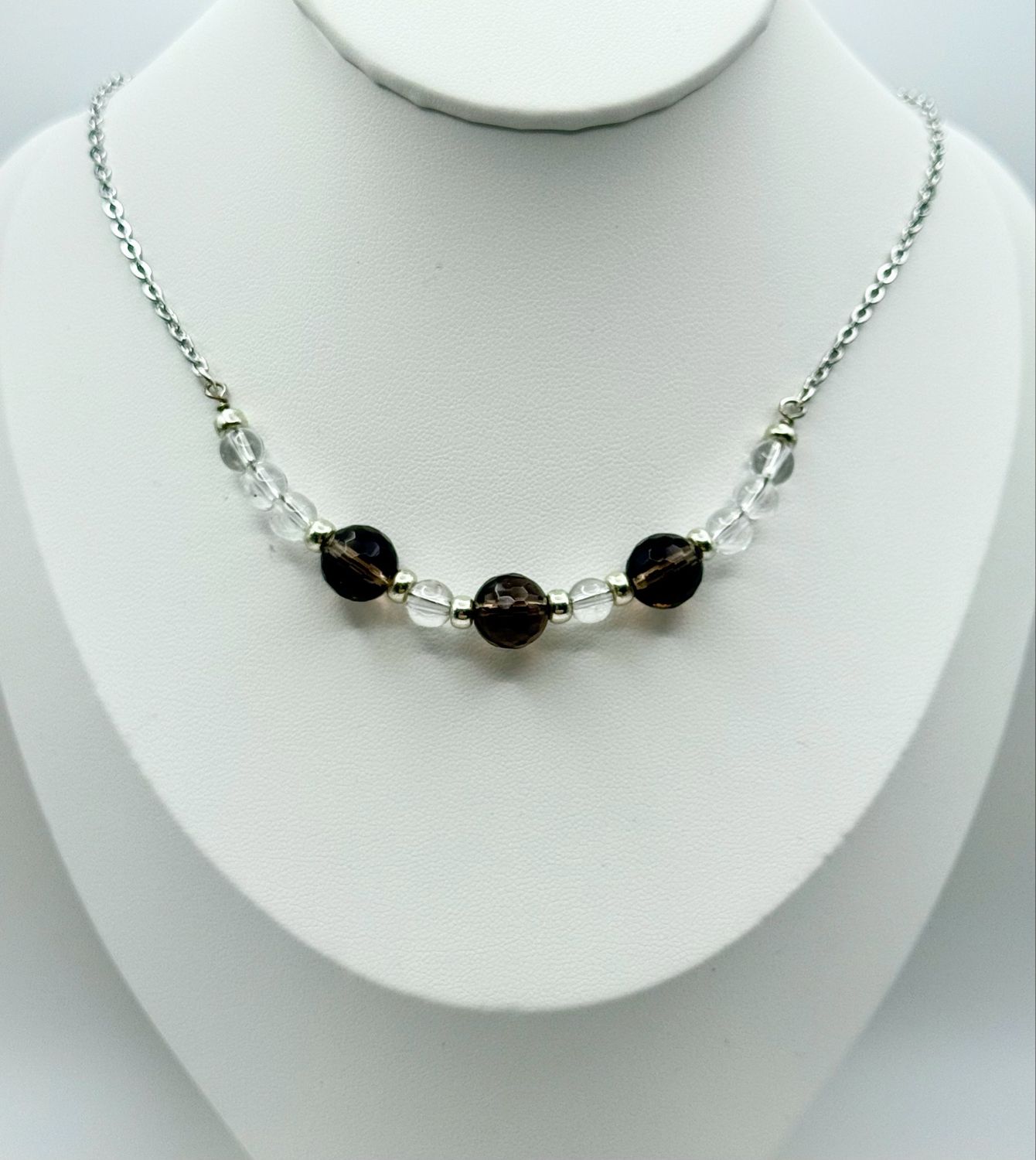 Smoky Quartz + Clear Quartz