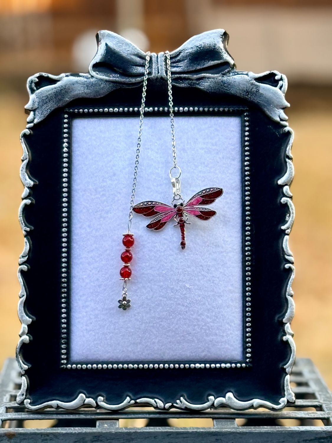 Bookmark - Dragonfly Red