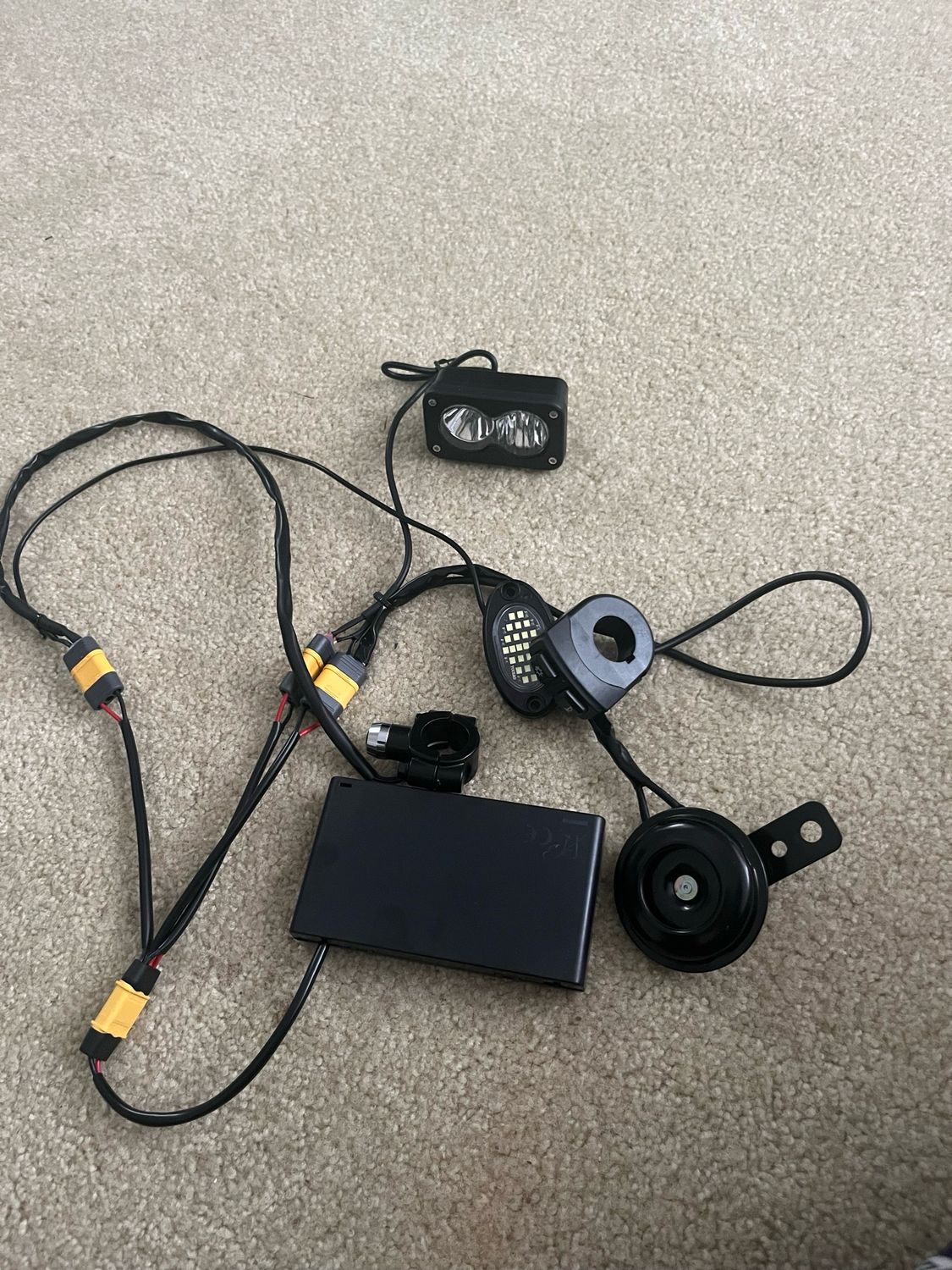 Battery Horn, Baja, And Rocklight Combo