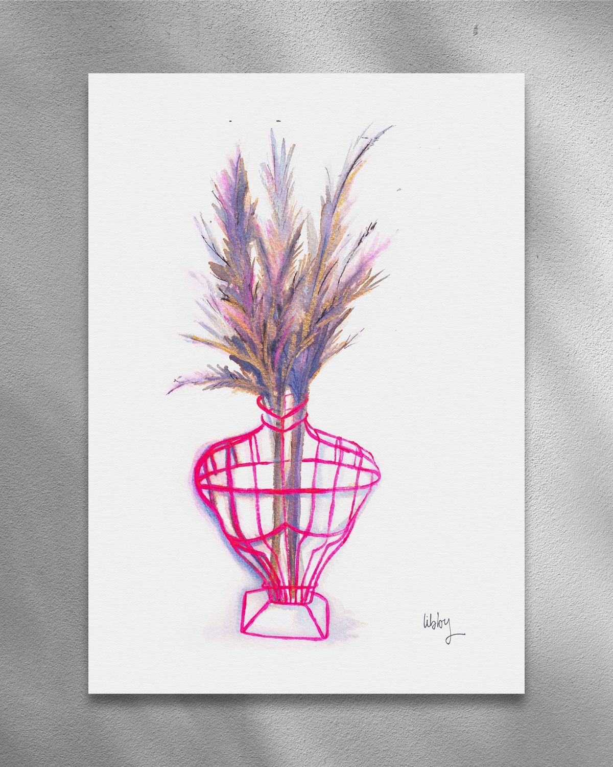Pampas Grass – A5 Mini Print