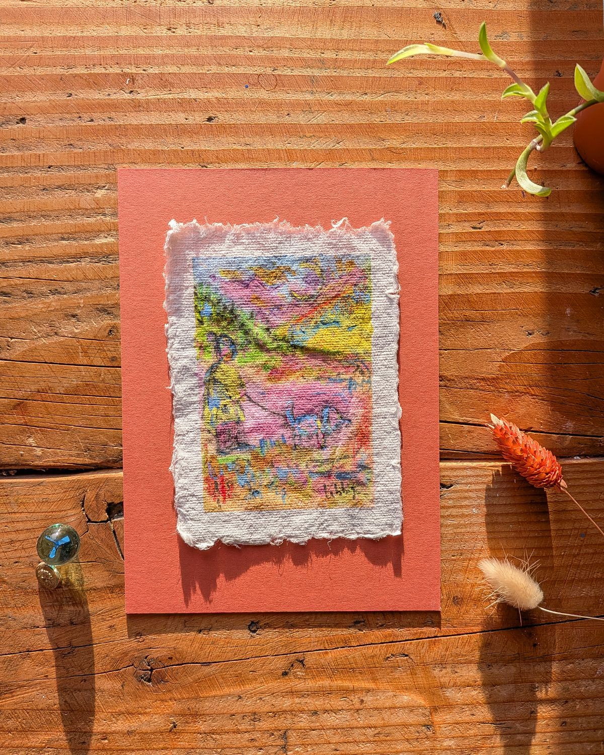 Dog Walk #10 – Mini Original Painting *LAST REMAINING*