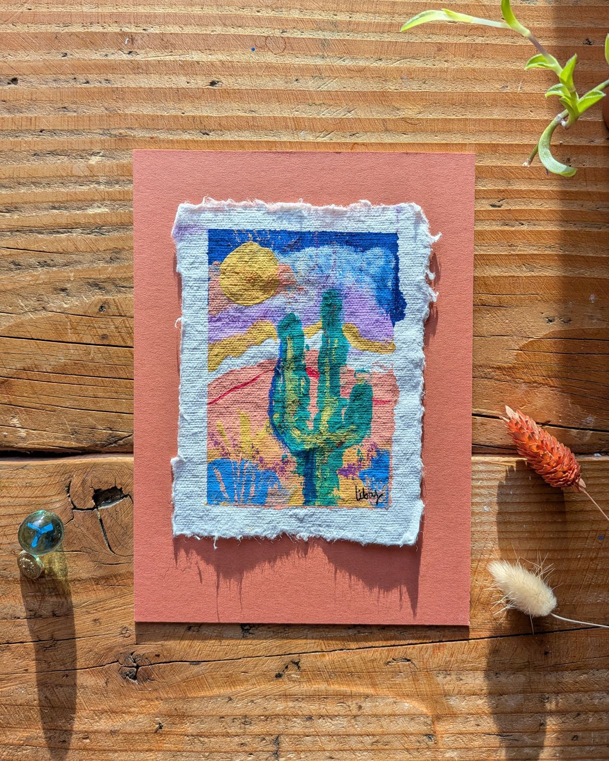 Cactus #6 – Mini Original Painting