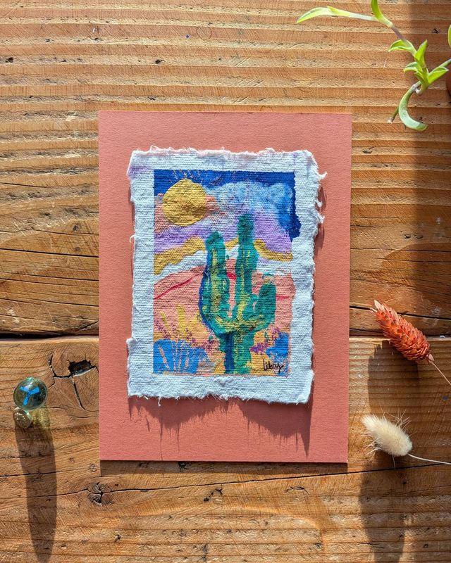 Cactus #6 – Mini Original Painting