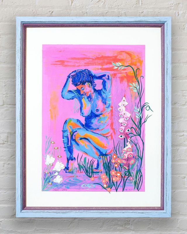 Nestling (Framed) – Collaboration with Laura Pee