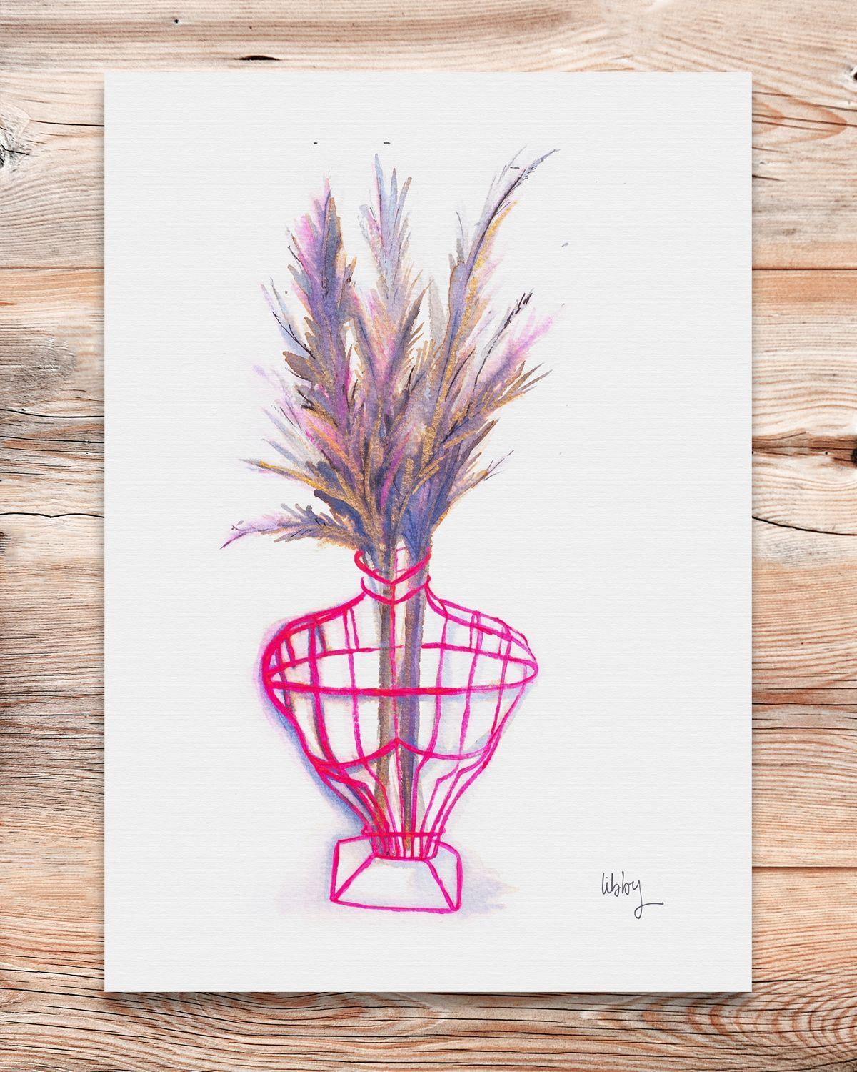 Pampas Grass – A5 Mini Print Pampas Grass – A5 Mini Print