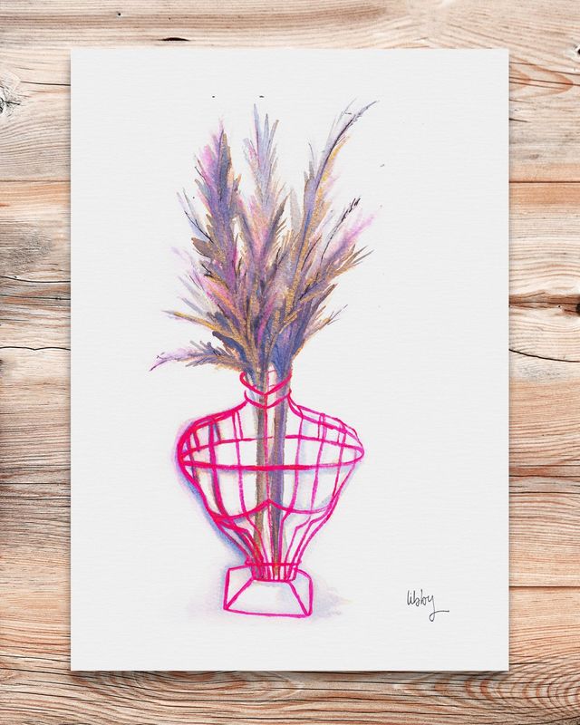 Pampas Grass – A5 Mini Print