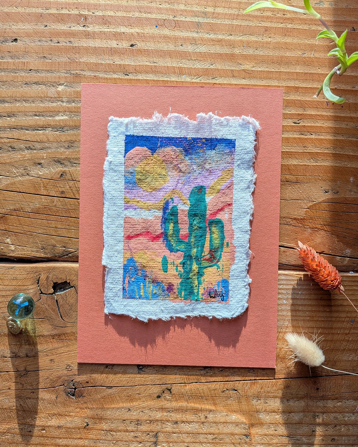 Cactus #4 – Original Mini Painting Cactus #4 – Original Mini Painting