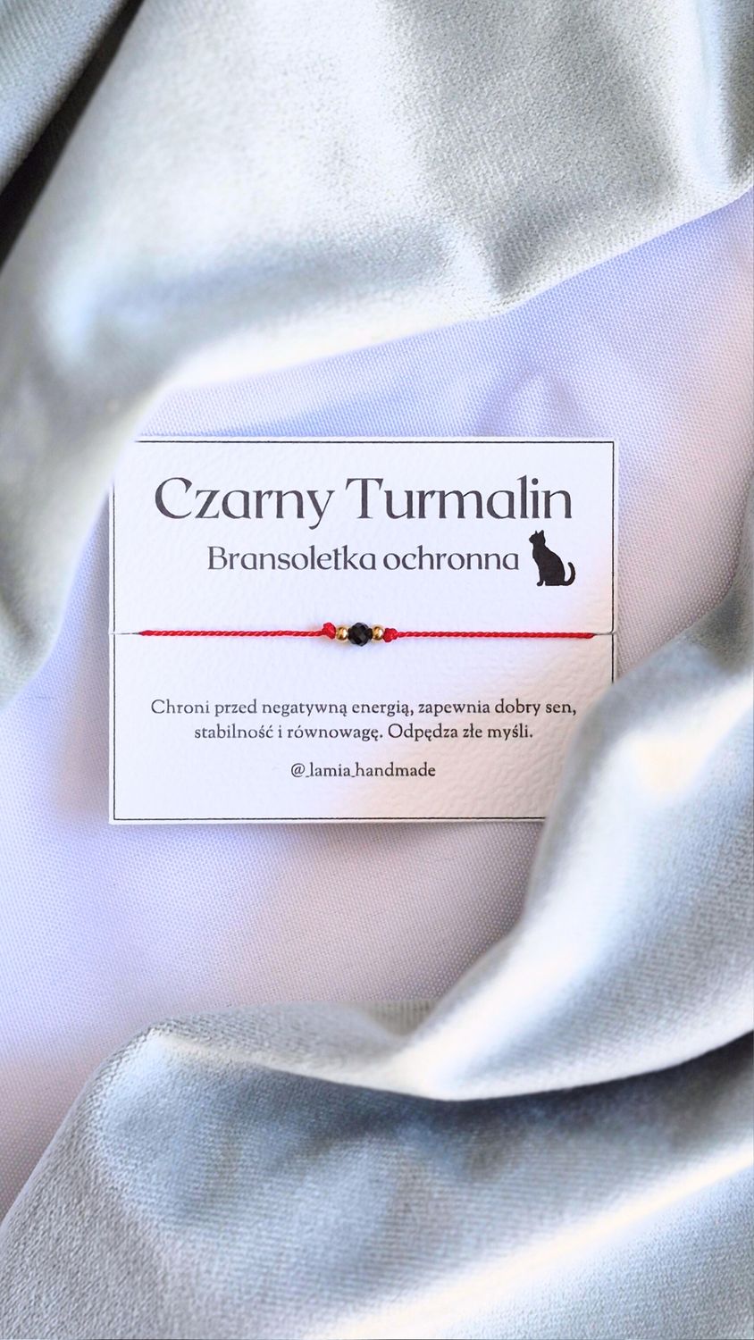 Bransoletka ochronna na nici jedwabnej - złota