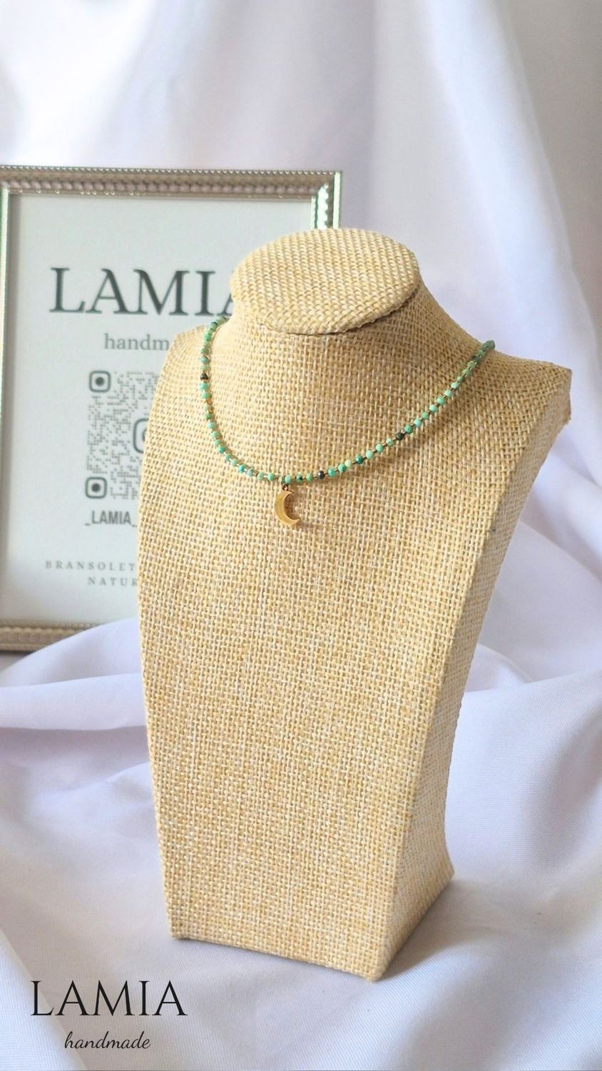 Choker z kamieni naturalnych - Turkus