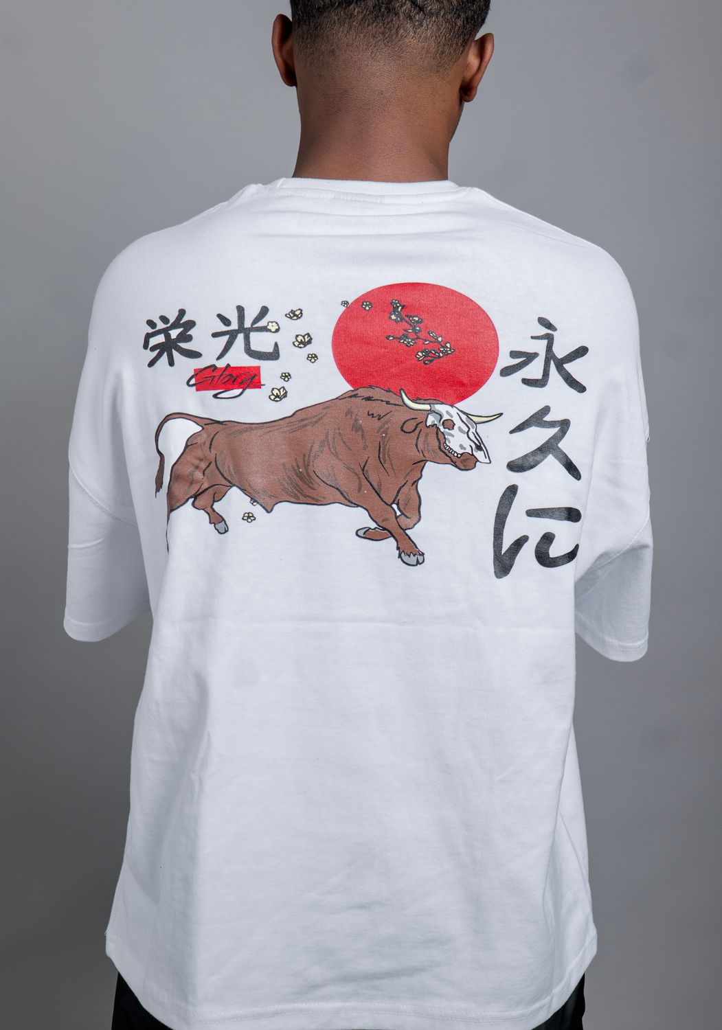 Red Moon Tshirt- WHT