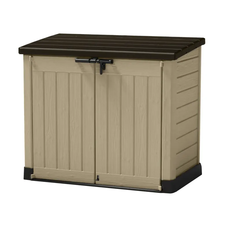 Store It Out Max 1200L Storage Shed - Beige / Brown