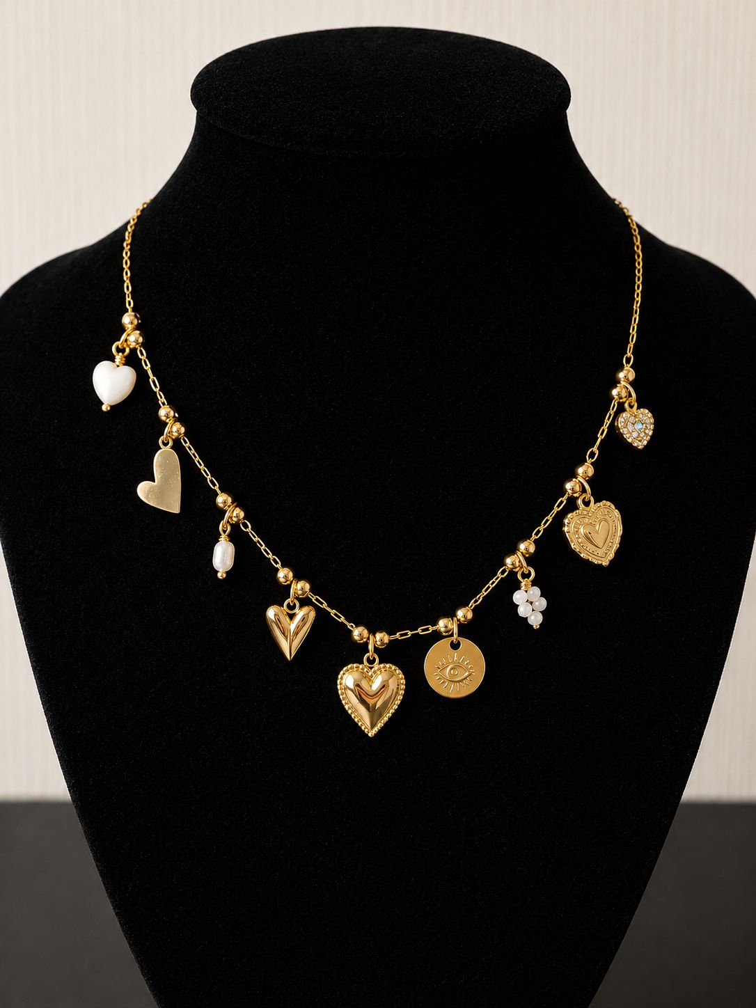 Collier AMOUR SACRÉ COLLIER ACIER INOXYDABLE AMOUR SACRE 9 BRELOQUES