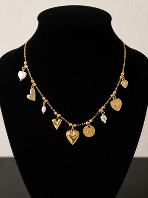 Collier AMOUR SACRÉ COLLIER ACIER INOXYDABLE AMOUR SACRE 9 BRELOQUES