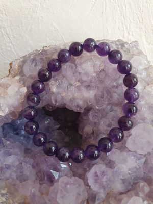 Bracelet AMÉTHYSTE 16 cm 8mm Bracelet AMÉTHYSTE 16 cm 8mm
