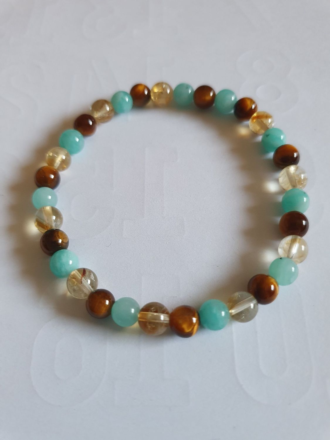 Bracelet Confiance en Soi 16 cm perles 6 mm Bracelet Confiance en Soi 16 cm perles 6 mm