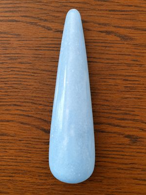 Bâton de Massage en Calcite Bleue 14 cm 260 g Bâton de Massage en Calcite Bleue 14 cm 260 g