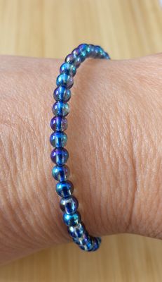 Bracelet Cristal de Roche - Aqua Aura - Lumière et Elévation