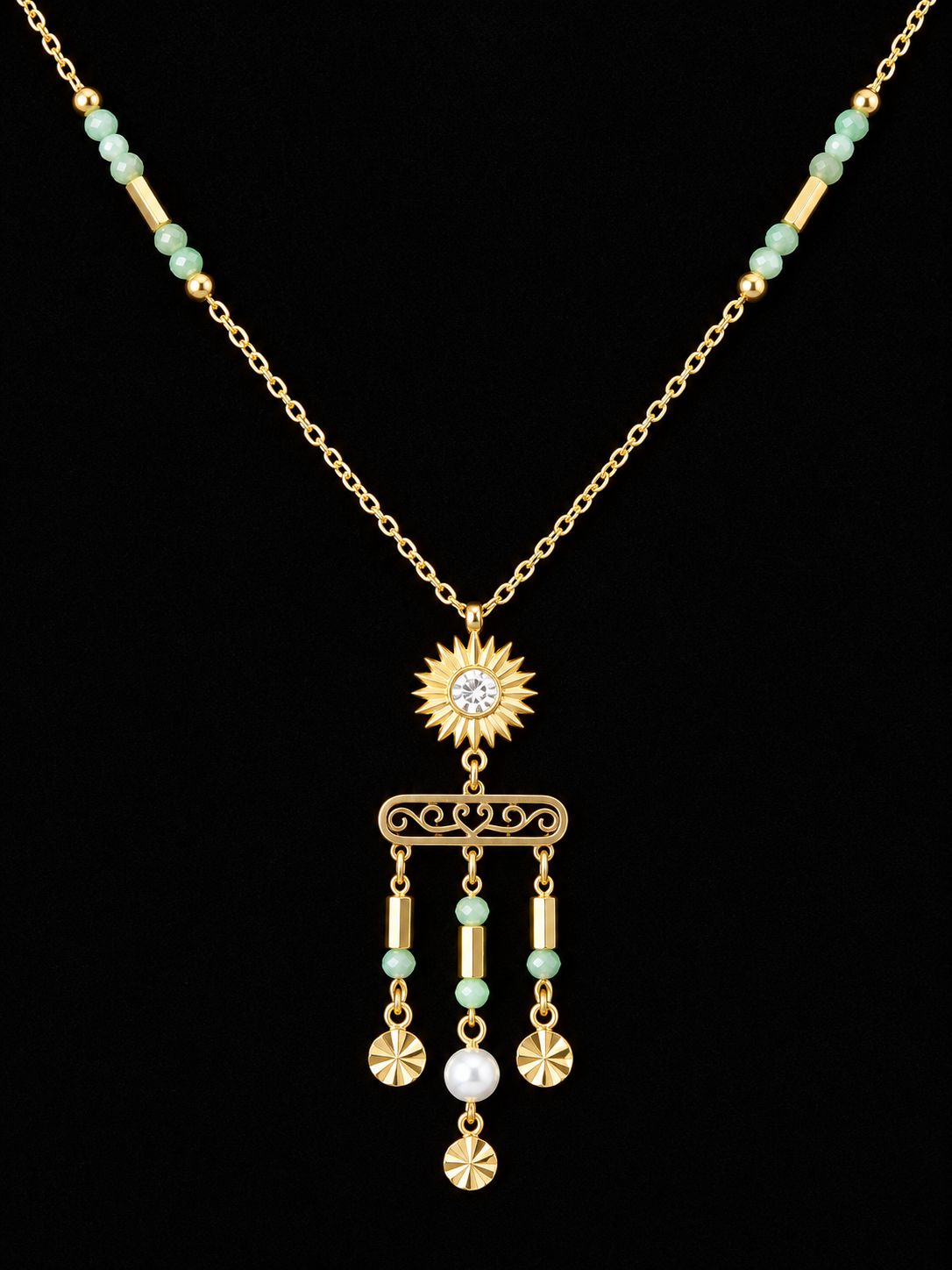 COLLIER TALISMAN EN PIERRE NATURELLE – LUMIÈRE ET HARMONIE COLLIER TALISMAN EN PIERRE NATURELLE – LUMIÈRE ET HARMONIE