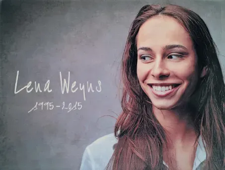 Fotoplaat op porselein + tekst: Vrijstaand