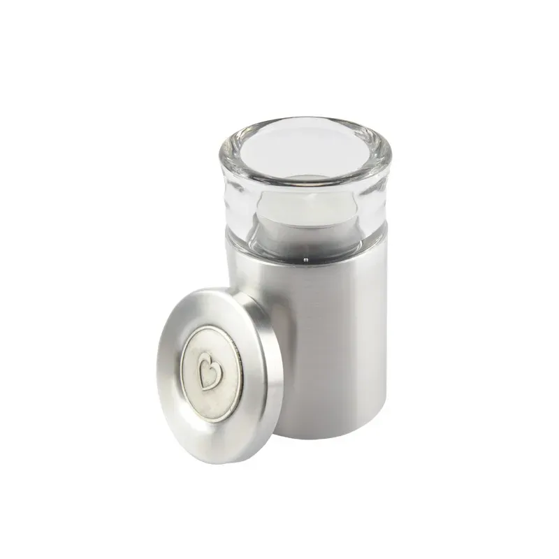 Urn met waxinehouder + Hartendeksel: Blanco Urn met waxinehouder + Hartendeksel: Blanco