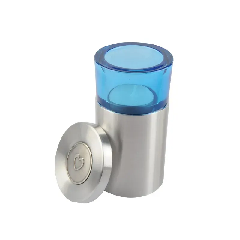 Urn met waxinehouder + Hartendeksel: Blauw Urn met waxinehouder + Hartendeksel: Blauw